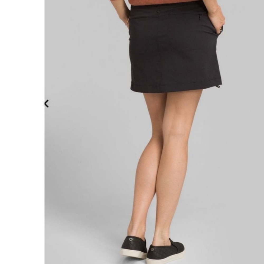 Prana, Celesta Ripstop Mini Skort Skirt, Back, Size 4 - Picture 2 of 10